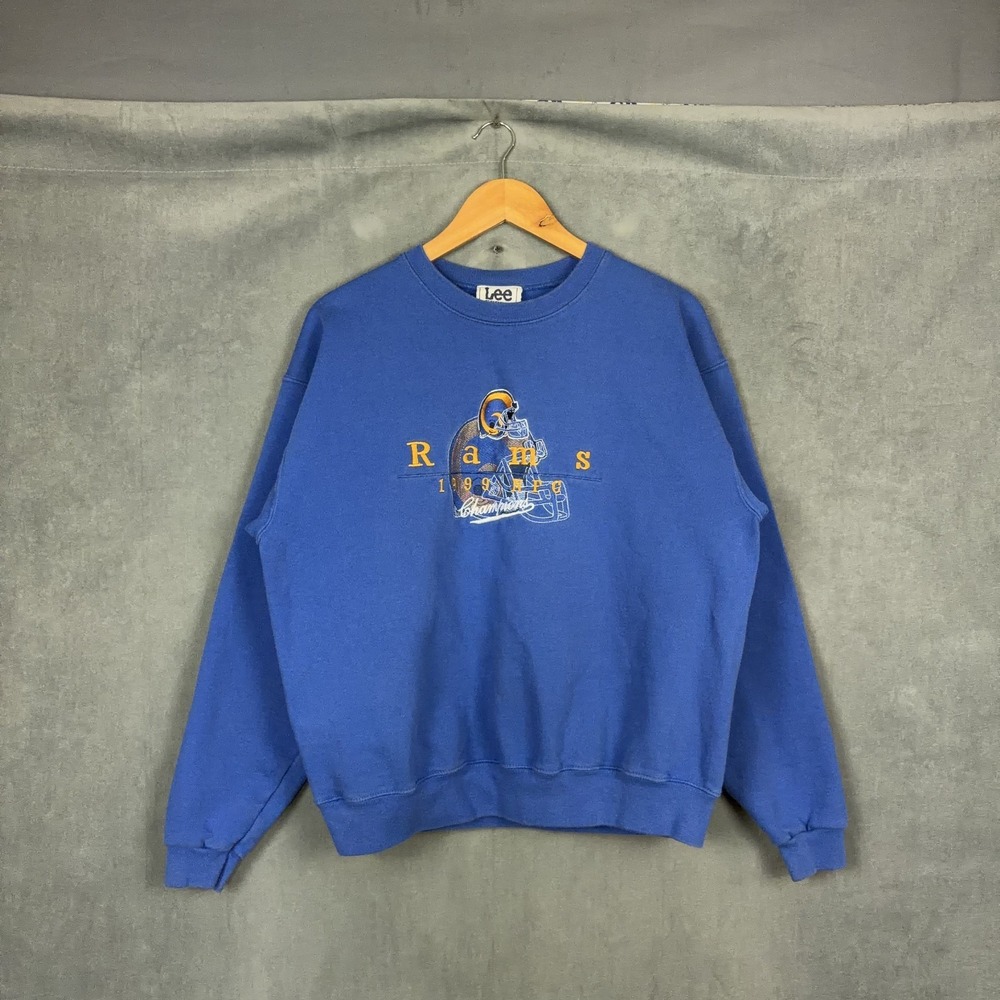 Vintage Lee Sports St Louis Rams 1999 NFC Conference Champions Sweatshirt Size L